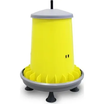 Krmítko pro ptáka River Systems Srl. Automatické krmítko pro slepice ARCUS GYRO, nastavitelné, závěsné, 9 L, s nožičkami