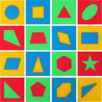 Tvary a rámečky pěnové puzzle Toyformat - Malý Génius 200279