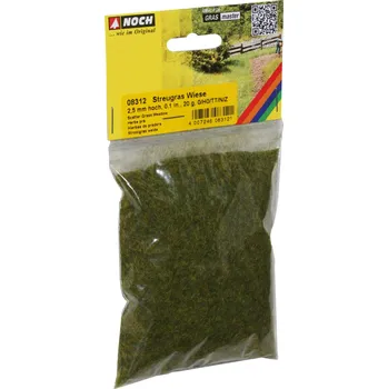 Statická tráva - louka tmavě zelená, 2,5 mm, 20 g / NOCH 08312