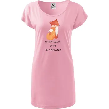 DOBRÝ TRIKO Dámské tričko/šaty Liška Velikost: XL, Barva: Růžová
