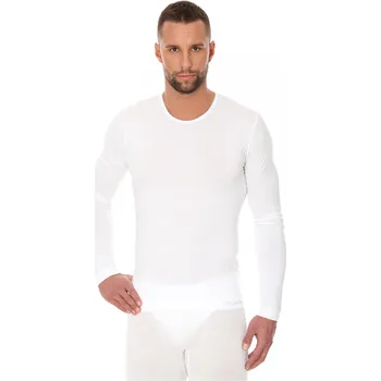 Pánské tričko Brubeck pánské tričko s dlouhým rukávem Comfort Cotton Barva: Bílá, Velikost: L