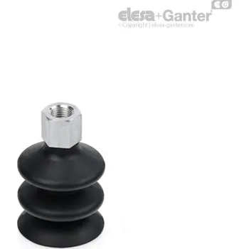 Pryž Kulaté podtlakové přísavky s dvojitým měchem Vakuové komponenty VVP-60-T-N