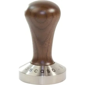 Ascaso tamper, 58mm, plochý, walnut