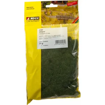 Modelová železnice Statická tráva - divoká středně zelená, 6 mm, 50 g / NOCH 07081