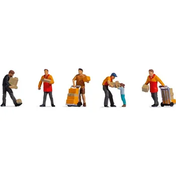 H0 - pracovníci logistického centra, 6 figurek / NOCH 15069