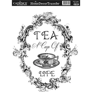 Cadence Transferový obrázek Cadence Home Deco, 25x35 cm - Šálek čaje