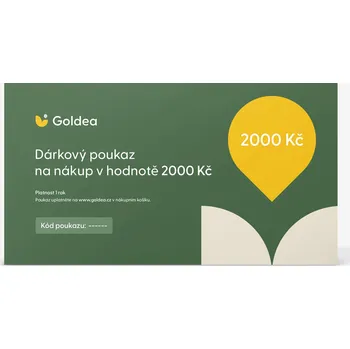 Dárkový potravinový koš Goldea - Dárkový elektronický poukaz v hodnotě 2 000 Kč