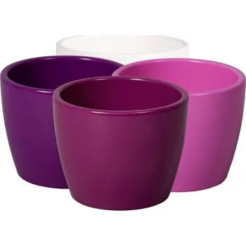 Obal na květináč Obal na květník KAKTUS GUZMANIA keramický d8x6cm