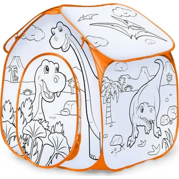 Dětský stan Vymaluj si stan - dinosaurus