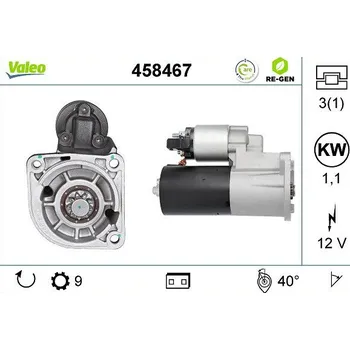 Autoelektrika Startér VALEO 458467