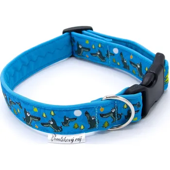 Obojek pro psa Pamlskový Ráj Obojek pro psa - vlk Barva: tyrkysová