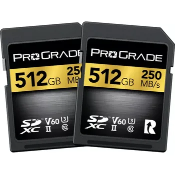 Paměťová karta ProGrade digital SDXC UHS-II V60 512GB Gold - 2pack