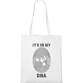 Nákupní taška DOBRÝ TRIKO Bavlněná taška s potiskem Moto DNA Barva: Bílá
