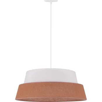 Duolla - Lustr na lanku GALAXY 1xE27/15W/230V pr. 50 cm hnědá/bílá