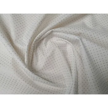 BYTEMA Bavlněná látka PISANI puntík stříbrný 150 cm