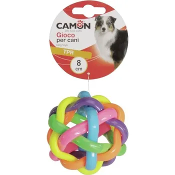 Hračka pro psa CAMON MÍČEK PROPLÉTANÝ 8 cm