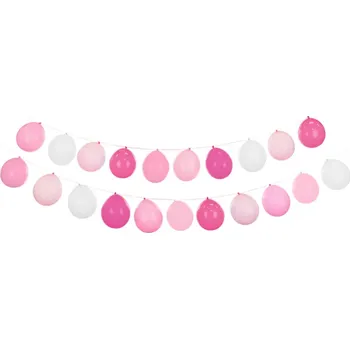 Zahradní dekorace Balónková girlanda růžovo-bílá GBN19-081