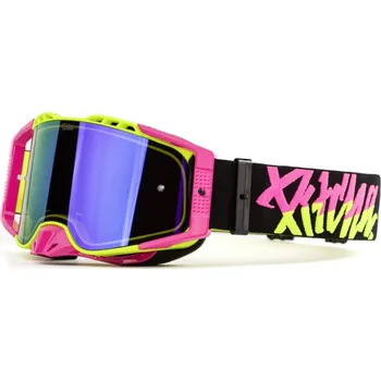 PITCHA brýle FURIOUS fluo yellow/pink purple mirror