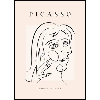 Plakát Jen tak z lásky Pablo Picasso - Dáma Rozměr plakátu: A4 (21 x 29,7 cm)
