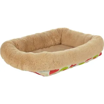 Pelíšek pro psa Pelech pro hlodavce FLAMINGO Fizi Mix obdélníkový s barevnými tečkami 28x24x6cm