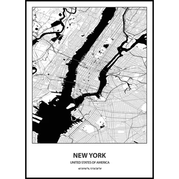 Plakát Jen tak z lásky Plakát Mapa města (více variant měst) Rozměr plakátu: A4 (21 x 29,7 cm), Město: New york
