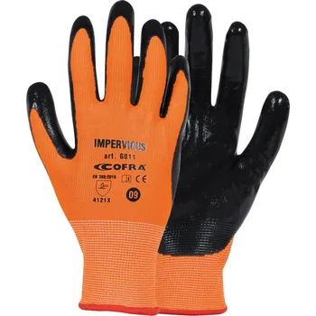 Pracovní rukavice Rukavice Cofra Impervious * Velikost rukavic: 8