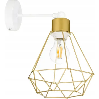 Nástěnné svítidlo Nástěnná lampa E27, pevný lustr, loft, drátěná, zlatá 1