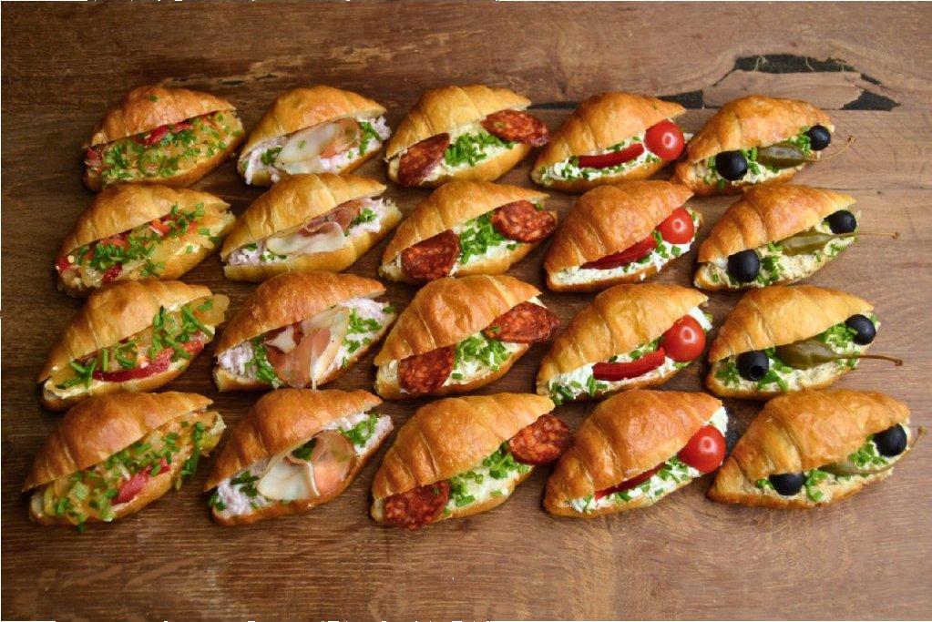 Mini croissanty rustikální - sada 20 ks