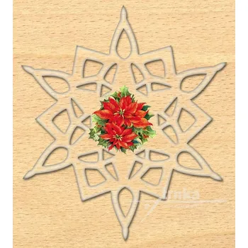 Vánoční ozdoba Ozdoba z plexiskla, Vánoční růže