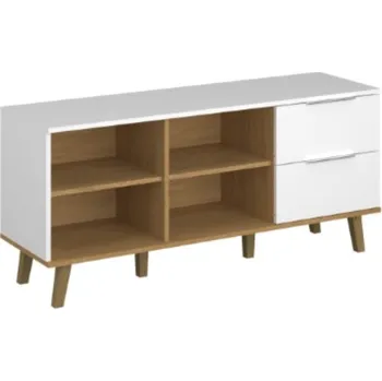 Komoda ARTEN (NANO Systems s.r.o.) Komoda NEPTUN-2S/134 (Bílá/dub kamenný)