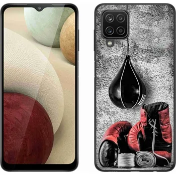 Box Gelový kryt mmCase na Samsung Galaxy A12 - boxovací pytel a rukavice