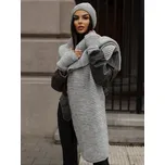 Dámský komplet šála, čepice a rukavice KPL21-21 šedý, VELIKOST UNI