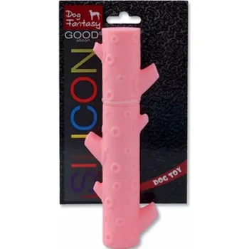 Hračka pro psa Hračka DOG FANTASY silikonová větev růžová DOPRODEJ