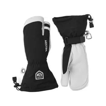 Rukavice Hestra Army Leather Heli Ski 3-prsté Svart černá 9