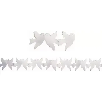 Girlanda holubičky bílé 4m