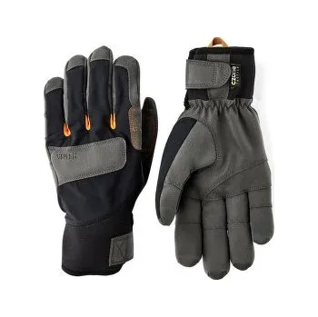 Horolezectví Hestra Ergo Grip Delta HDry - 5 finger Black / Dark grey černá 9