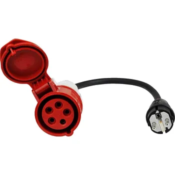 Prémiový adaptér SCHUKO - 16A CEE 5-kolík | 1 fáze | 16A | 3,6kW | 0,5m