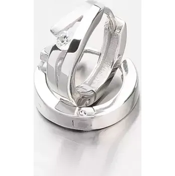 Náušnice Dámské náušnice bílé zlato 585 zirkon kruhy DZ2026B