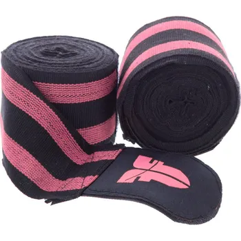 Bandáž na box a MMA Fighter Bandáže - černá/růžová, BAND F PINK 2.5