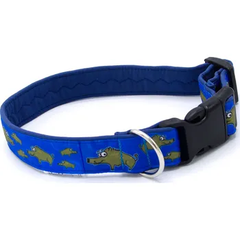 Obojek pro psa Pamlskový Ráj Obojek pro psa - divočák Barva: modrá