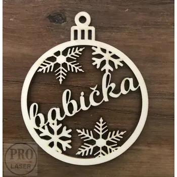 Vánoční ozdoba Dřevěná vánoční ozdoba se jménem 14