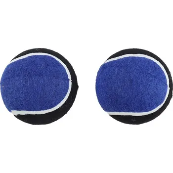 Hračka pro psa Huhubamboo hračka pro psy tenisák modrý 10cm 2ks