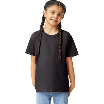 Dívčí tričko Gildan Dětské bavlněné triko G3000K Black M (116/134)