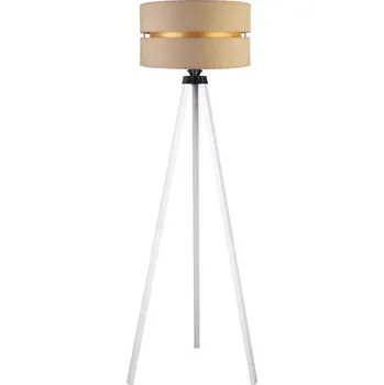 Lampička Duolla - Stojací lampa DUO 1xE27/60W/230V pr. 44 cm béžová/bílá