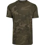 Build Your Brand Pánské tričko BY109 Olive Camo S