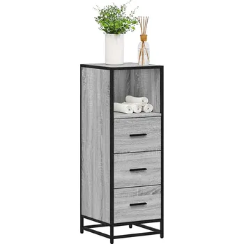 Koupelnový nábytek Koupelnová skříňka šedá sonoma 35x37,5x100 cm kompozitní dřevo Šedá 849252