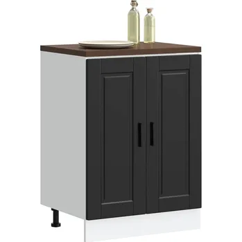 Kuchyňská skříňka Kuchyňská spodní skříňka "Porto" černý kompozitní dřevo Černý 853918