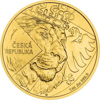Sběratelství Zlatá uncová investiční mince Český lev 2024 stand