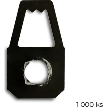 Rám na obraz Háček na obrazy - narážecí do podkladu malý černý (1000 ks)