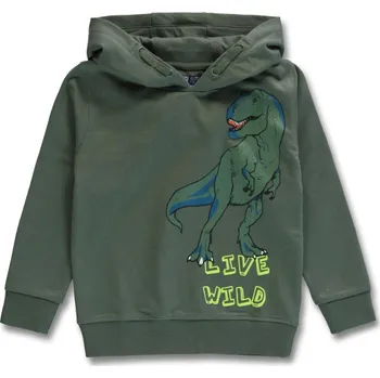 Chlapecká mikina LEMON BERET DINOSAURUS khaki 134
